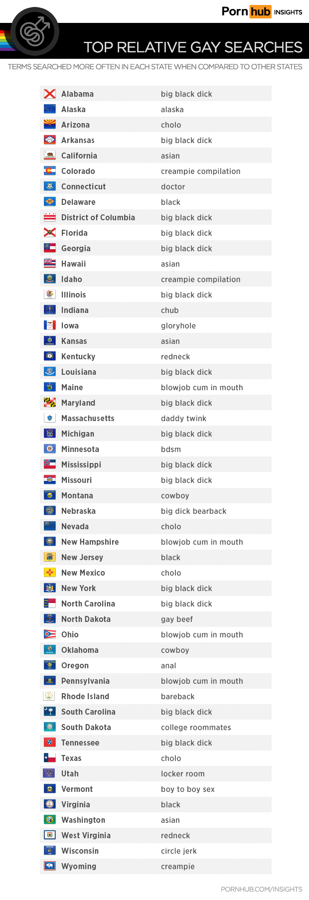 Gay Searches in the United States