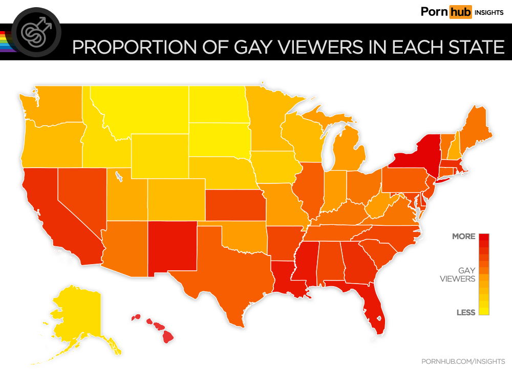 1000px x 730px - Gay Searches in the United States â€“ Pornhub Insights