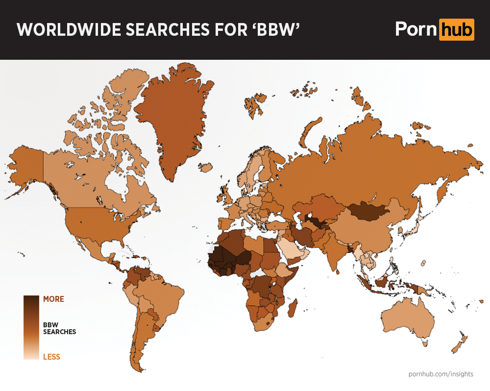 Bbw In The World - Big Beautiful Data â€“ Pornhub Insights